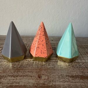 Home Decor or Jewelry Organizer Diamond Shaped Set of 3